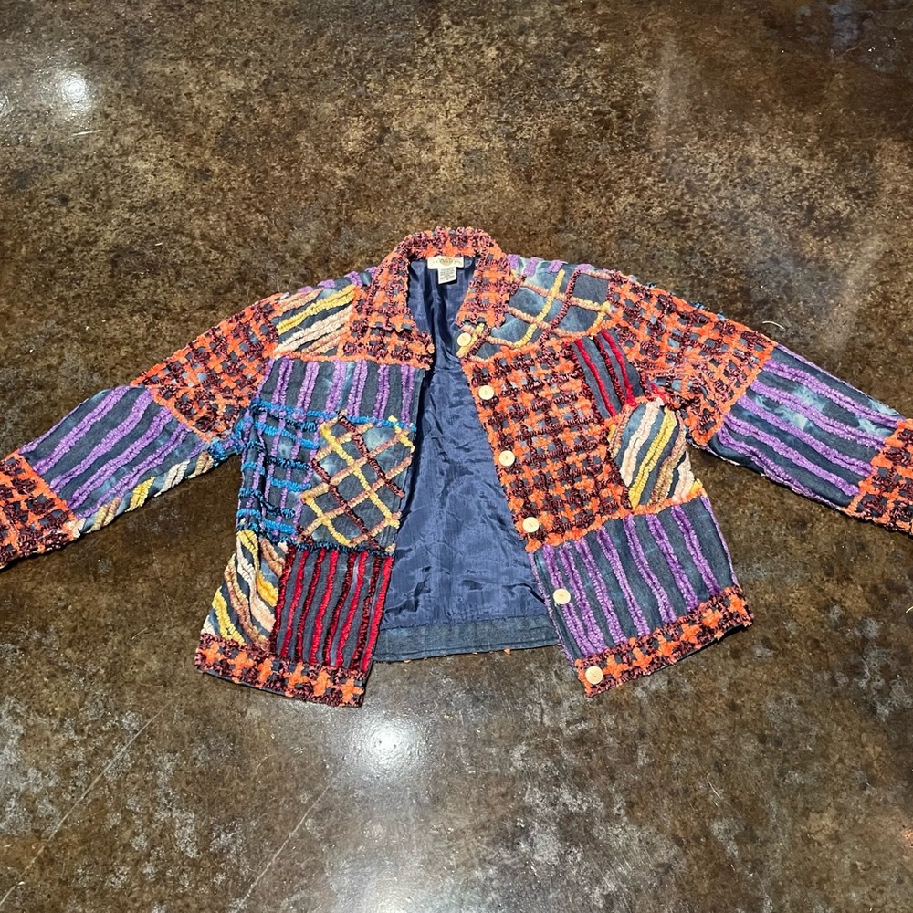 Vintage Patchwork Jacket Sandy Starkman - image 1